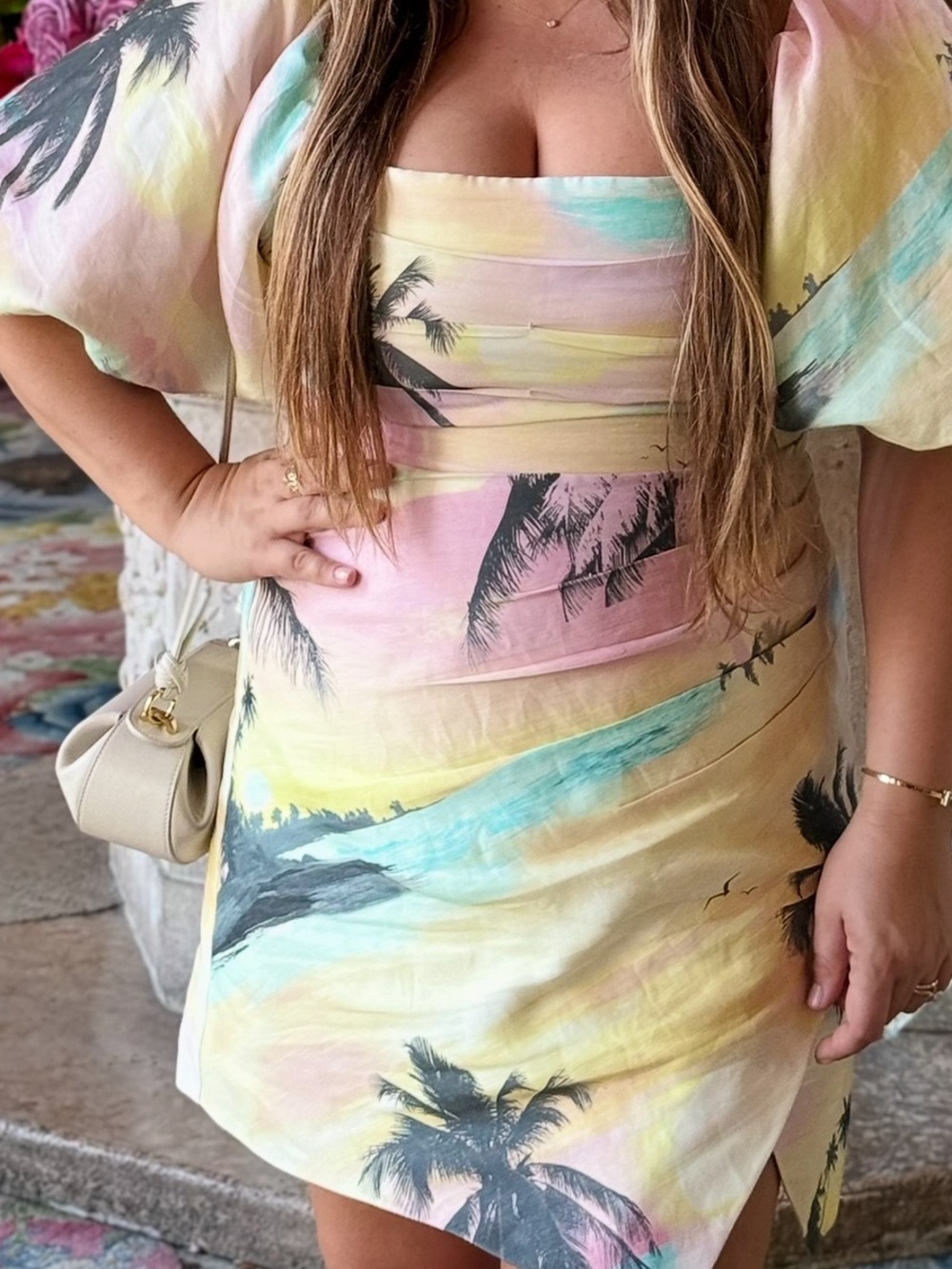 Aje linen Tropical Print Dress US12/AU16 - Picture 9 of 9